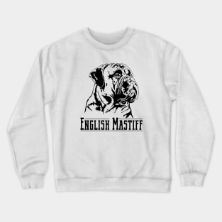 Funny Proud English Mastiff dog portrait Crewneck Sweatshirt